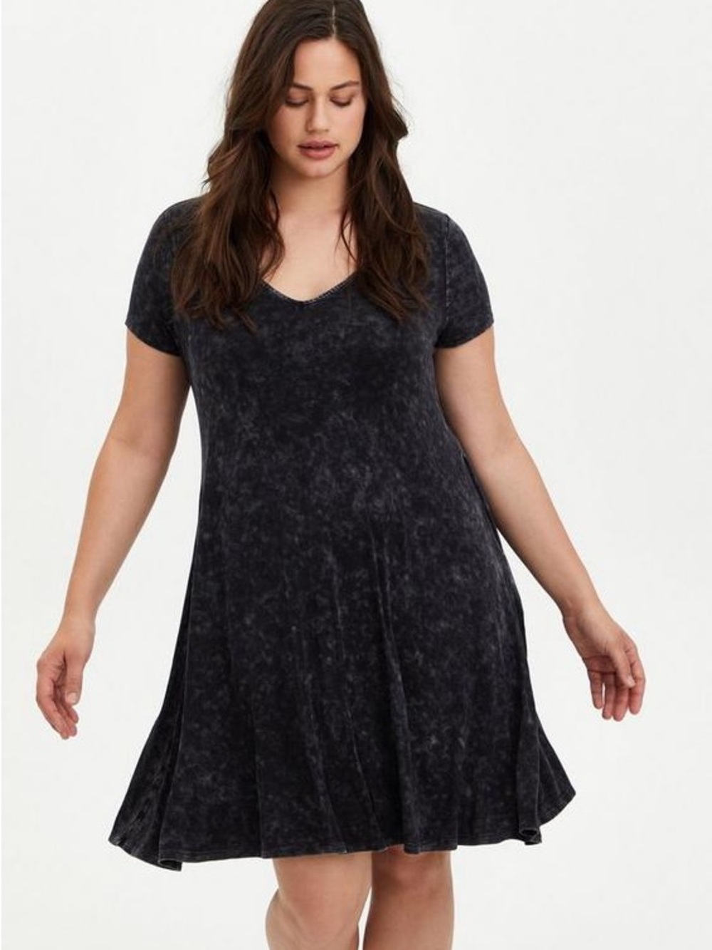 Torrid Super Soft Knits Mini Super Soft Trapeze Dress